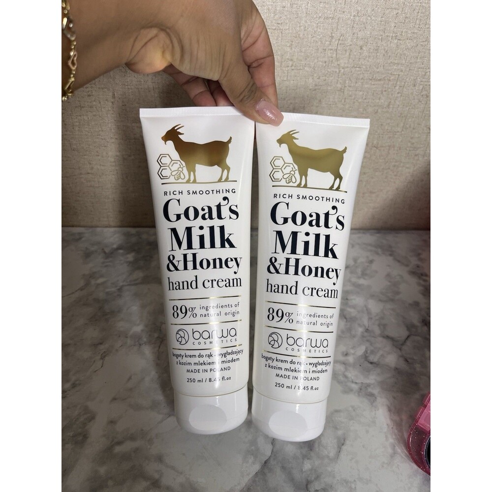 Set Of 2 Barwa Rich Nourishing Goat’s Milk Hand Cream – 250 ml / 8.45 fl oz